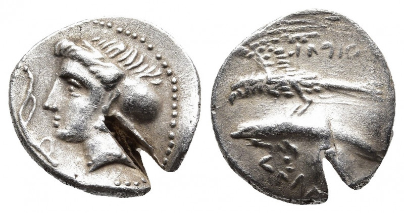 PAPHLAGONIA. Sinope. Circa 330-300 BC. Drachm. Uncertain magistrate.
Obv: Head o...