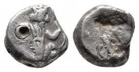 PERSIA, Achaemenid Empire. temp. Darios II to Artaxerxes II. Circa 420-375 BC. AR Siglos. Lydo-Milesian standard. Sardes or subsidiary mint. 
Obv: Per...
