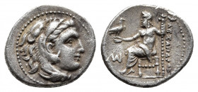 KINGS of MACEDON. Alexander III 'the Great'. 336-323 BC. AR Drachm. Miletos mint. Struck under Philoxenos, circa 325-323 BC.
Obv: Head of Herakles rig...