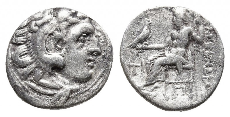 Kings of Macedon. Kolophon. Alexander III "the Great" 336-323 BC. Drachm AR.
Obv...