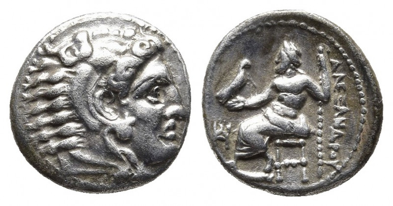 KINGS of MACEDON. Alexander III 'the Great'. 336-323 BC. AR Drachm. Miletos mint...