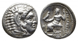 KINGS of MACEDON. Alexander III 'the Great'. 336-323 BC. AR Drachm. Miletos mint. Struck under Philoxenos, circa 325-323 BC.
Obv: Head of Herakles rig...