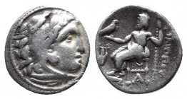 KINGS OF MACEDON. Philip III Arrhidaios, 323-317 BC. Drachm (Silver, 17 mm, 4.37 g, 11 h), Kolophon, struck under Menander or Kleitos, circa 322-319. ...