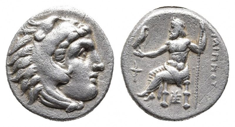 KINGS of MACEDON. Philip III Arrhidaios. 323-317 BC. AR Drachm. Sardis mint. Str...