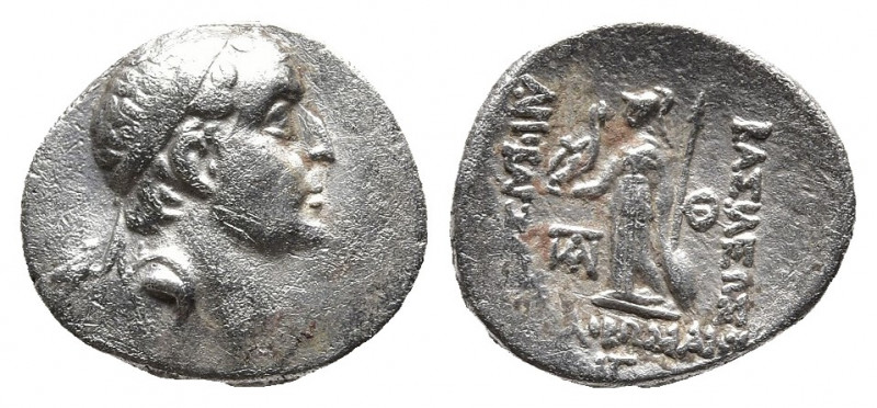 KINGS OF CAPPADOCIA. Ariobarzanes I Philoromaios (96-63 BC). Drachm. Mint A (Eus...