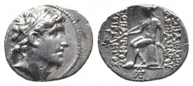 SELEUKID EMPIRE. Alexander I Balas. 152-145 BC. AR Drachm, Antioch on the Orontes mint. Undated issue, struck circa SE 164-165 (149/8-148/7 BC). 
Obv:...