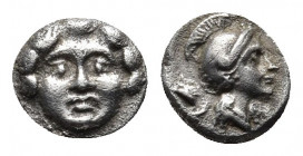 PISIDIA. Selge. Obol (Circa 350-300 BC).
Obv: Facing gorgoneion.
Rev: Helmeted head of Athena right; astragalos to left.
SNG BN 1933-4.

Weight: 0.94 ...