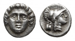 PISIDIA. Selge. Obol (Circa 350-300 BC).
Obv: Facing gorgoneion.
Rev: Helmeted head of Athena right; astragalos to left.
SNG BN 1933-4.

Weight: 0.96 ...