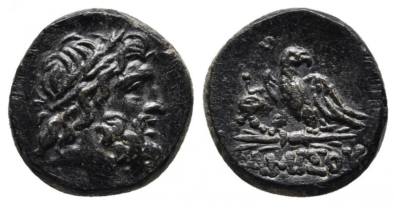Pontos, Amisos. Time of Mithradates VI Eupator, ca. 95-90 B.C. 
Obv: Laureate he...