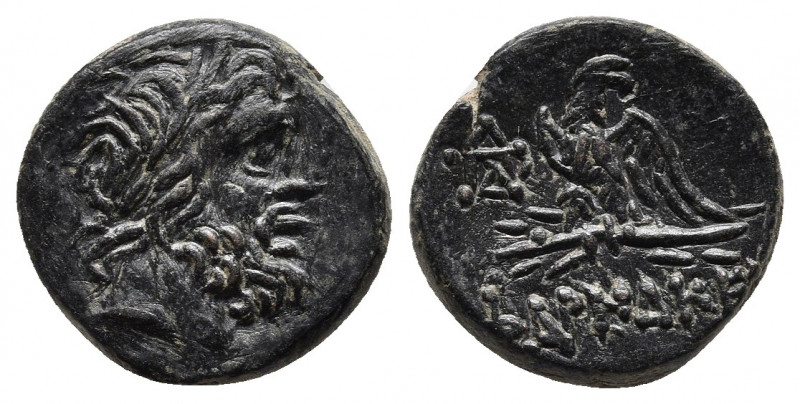 Pontos. Pharnakeia circa 95-90 BC. Bronze Æ.
Obv: Laureate head of Zeus right.
R...