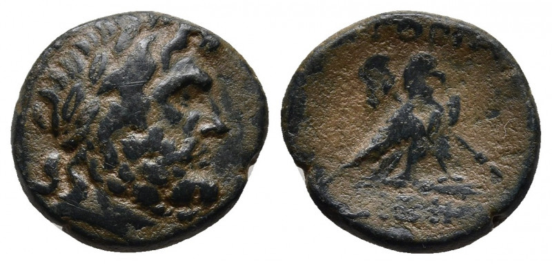 PHRYGIA. Amorion. Ae (2nd-1st centuries BC).
Obv: Laureate head of Zeus right.
R...