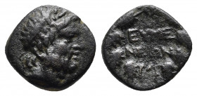 PHRYGIA. Eumeneia. Circa 200-133 BC. AE Bronze. 
Obv: Laureate head of Zeus to right. 
Rev: EYME/NEΩN within oak wreath. 
BMC 1-4. SNG Copenhagen 377-...