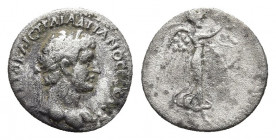 Cappadocia. Caesarea. Hadrian AD 117-138. Dated RY 5=AD 120/1 Hemidrachm AR.
Obv: AYTO KAIC TPAI AΔΡIANOC CEBACT, laureate, draped, and cuirassed bust...