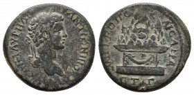 Caracalla Æ 28mm of Caesarea, Cappadocia. Dated RY 13 of S. Severus = AD 204/5. 
Obv: AY KAI M AYPH ANTѠNINOC, laureate head to right.
Rev: MHTPOΠ KAI...