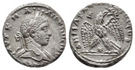 SYRIA, Seleucis & Pieria. Antioch. Elagabalus. 218-222 AD. Billon Tetradrachm. 
Obv: AVT K M A four-dots ANTWNEINOC, laureate bust right, slight drape...