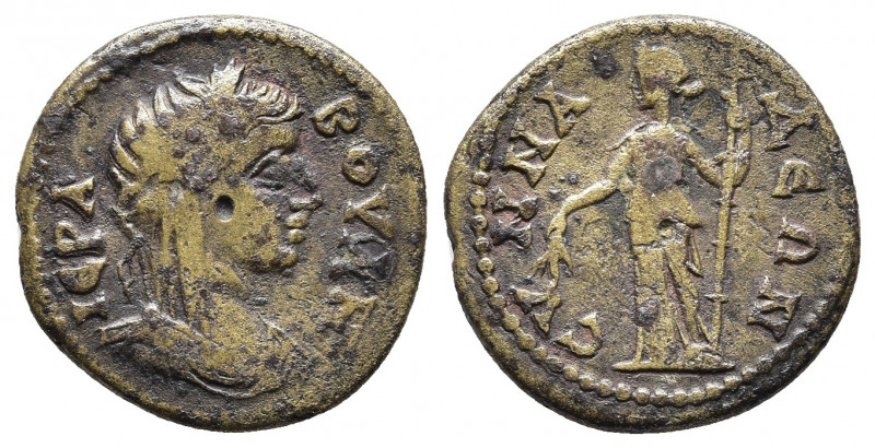 PHRYGIA. Synnada. Pseudo-autonomous. Ae (3rd century AD).
Obv: IEPA BOVΛΗ. Laure...