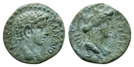 CILICIA. Mopsouestia-Mopsus as Caesarea (temporarily). Claudius (41-54) AE Hemiassarion.
Obv. ΚΛΑΥΔΙΟϹ ΚΑΙϹΑΡ; Laureate head of Claudius, right. 
Rev....