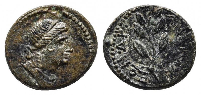 Seleucis and Pieria. Antioch. Pseudo-autonomous issue AD 55-56. Bronze Æ
Obv: La...
