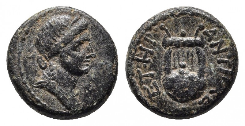 SELEUCIS & PIERIA. Antioch. Pseudo-autonomous issue. Nero (54-68). Ae Dichalkon....