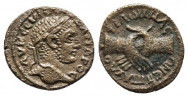 PHRYGIA. Philomelium. Severus Alexander, 222-235. Assarion Bronze. Paulos, son of Hadrianos, magistrate. 
Obv: ΑΥ Κ Μ ϹЄΥΗ ΑΛЄΞΑΝΔΡΟϹ ΑΥ Laureate head...