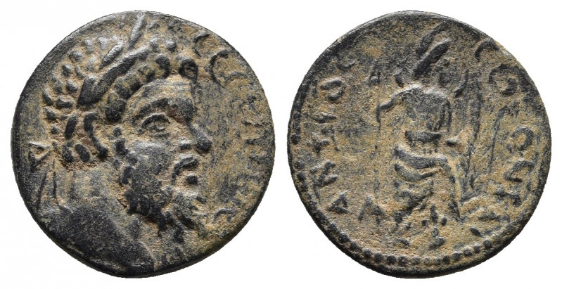 Pisidia. Antioch. Septimius Severus AD 193-211. Bronze Æ.
Obv: Laureate and drap...