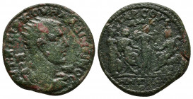Maximinus I Thrax, Æ of Tarsus, Cilicia. AD 235-238. 
Obv: ΑΥΤ•Κ•Γ•ΙΟΥ•ΟΥΗ•ΜΑΞΙΜƐΙΝΟϹ, radiate, draped and cuirassed bust right; Π-Π across fields.
Re...