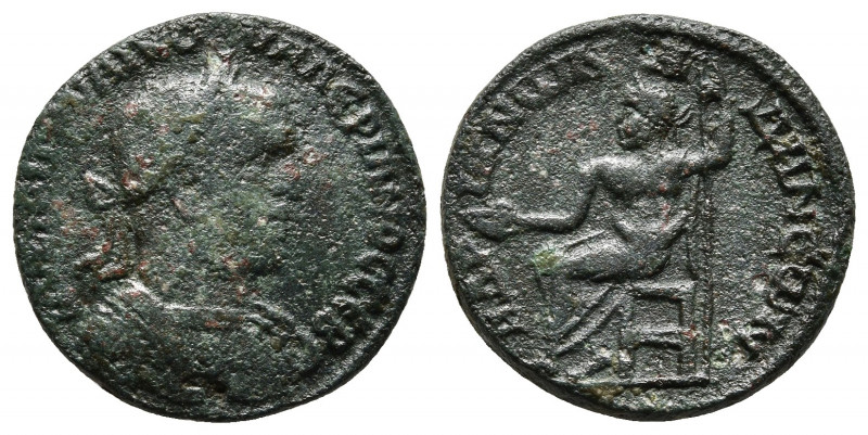 CILICIA. Adana. Valerian I (253-260). Ae.
Obv: AV KAI ΠOV ΛIK OVAΛЄPIANOC CЄB. L...
