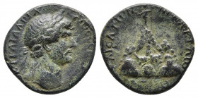 CAPPADOCIA, Caesarea-Eusebia. Hadrian. AD 117-138. Æ. Dated RY 19 (AD 134/5). 
Obv: ΑΥΤΟΚ ΑΔΡΙΑΝΟϹ ϹΕΒΑϹΤΟϹ. Laureate and draped bust right.
Rev: ΚΑΙ ...