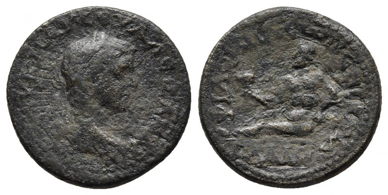 Severus Alexander Æ of Philomelion, Phrygia. AD 222-235.
Obv: AV K M CЄVH AΛЄΞAN...