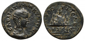 CAPPADOCIA. Caesarea. Tranquillina (Augusta, 241-244). Ae. Dated RY 6 of Gordian III (242/3).
Obv: CABINI TPANKYΛINAC. Draped bust right, wearing step...