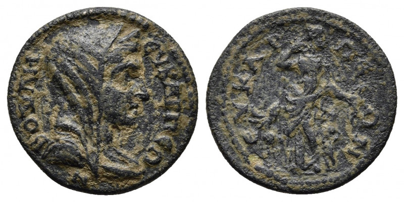 Eucarpeia, Phrygia. AE19, semi-autonomous issue. AD 117-138 under the reign of T...