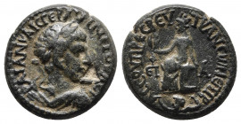 CAPPADOCIA. Tyana. Trajan, 98-117. Diassarion. Bronze, year 1 = 98. 
Obv: ΑΥΤ ΝΕΡΟΥ ΤΡΑ-ΙΑΝΟC ΚΑΙC ΓΕΡ Laureate and draped bust of Trajan to right. 
R...