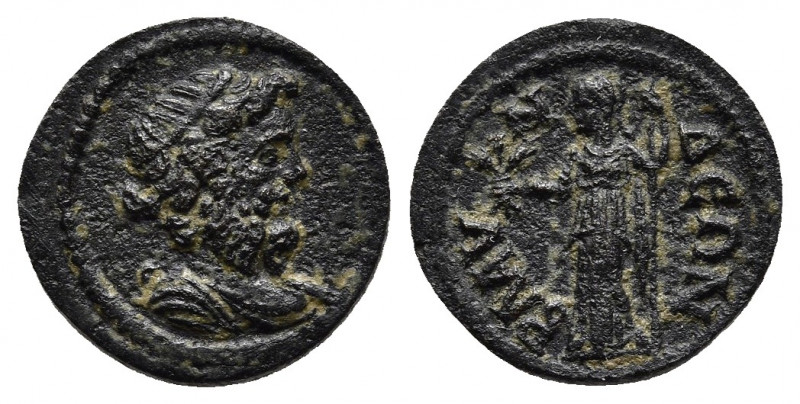 Blaundos, Lydia. Semi-Autonomous. Autonomous. 251-253. 
Obv: Bearded, draped bus...