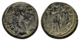PHRYGIA. Aezanis. Claudius (41-54). Ae. Klaudios Hierax, magistrate.
Obv: [KΛAYΔION KAICAPA] AIZANITAI. Laureate head right.
Rev: ЄΠI KΛAYΔIOY IЄPAKOC...