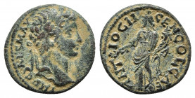 PISIDIA, Antioch. Caracalla, 198-217. Diassarion.
Obv: IMP CAES M AVP ANTONINVS Laureate head of Caracalla to right. 
Rev: ANTIOCHENI COL CAE Tyche st...