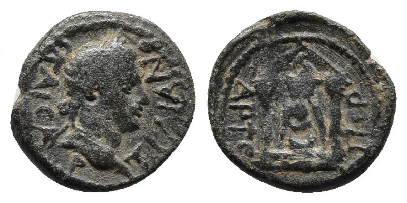 Pamphylia, Perga. Trajan. A.D. 98-117. AE. KAICAP TPAIANOC, laureate head of Tra...