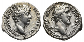 Antoninus Pius, with Marcus Aurelius as Caesar, 138-161. Denarius silver, Rome, 140. 
Obv: ANTONINVS AVG PIVS P P TR P COS III Laureate head of Antoni...