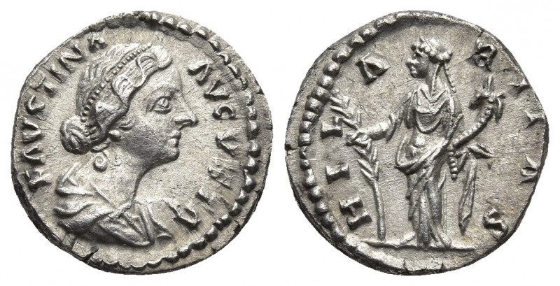 Faustina II (wife of M. Aurelius) AR Denarius. Rome, AD 161-175.
Obv: FAVSTINA A...