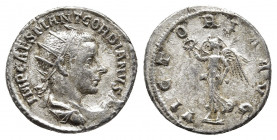 Gordian III, 238-244. Antoninianus, silver, Antiochia, 238-239. 
Obv: IMP CAES M ANT GORDIANVS AVG Radiate, draped and cuirassed bust of Gordian III t...