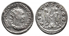 VALERIAN I (253-260). Antoninianus. Samosata.
Obv: IMP C P LIC VALERIANVS P F AVG. Radiate, draped and cuirassed bust right.
Rev: PIETAS AVGG. Valeria...