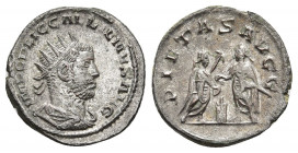 Gallienus, 253-268. Antoninianus, billon, Samosata, 255-256. 
Obv: IMP C P LIC GALLIENVS AVG Radiate, draped and cuirassed bust of Gallienus to right....