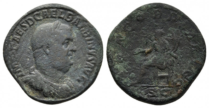 BALBINUS (238). Sestertius. Rome.
Obv: IMP CAES D CAE L BALBINVS AVG. Laureate, ...
