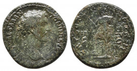 Marcus Aurelius as Caesar AD 139-161. Struck under Antoninus Pius, AD 151/2. Rome. Sestertius Æ
Obv: AVRELIVS CAESAR AN-TONINI AVG PII FIL, bare head ...