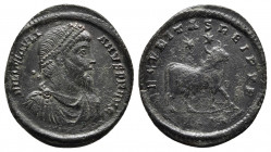 Julian II, The Philosopher, 360-363. Maiorina. Bronze, Nicomedia, 1st officina (A), 361-363. 
Obv: D N FL CL IVLI-ANVS P F AVG Pearl-diademed, draped ...
