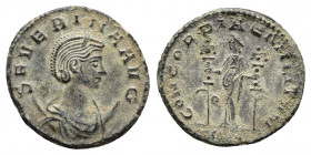 SEVERINA (Augusta, 270-275). Antoninianus. Rome.
Obv: SEVERINA AVG. Diademed and draped bust right set on crescent.
Rev: CONCORDIAE MILITVM / B / XXIR...