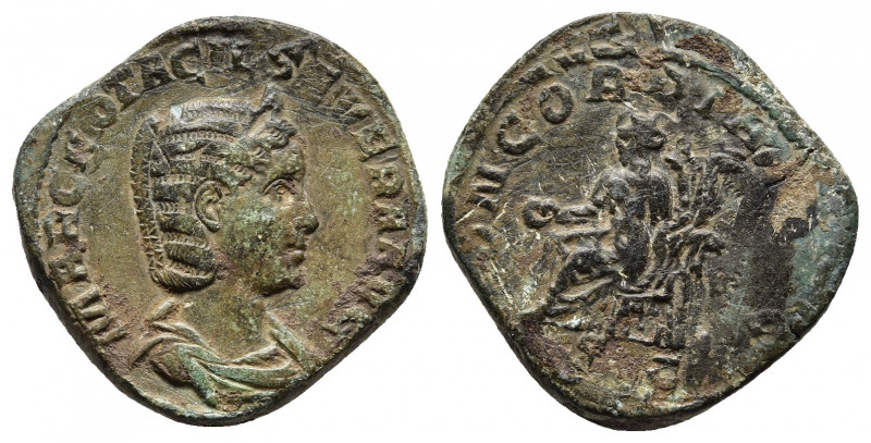 OTACILIA SEVERA (Augusta, 244-249). Sestertius. Rome.
Obv: MARCIA OTACIL SEVERA ...