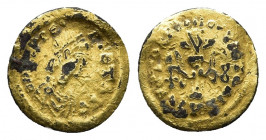 Leo I, 457-474. Semissis fouree , Constantinople, c. 462 or 466. 
Obv: D N LEO PE - RPET AVG Diademed, draped and cuirassed bust of Leo to right. 
Rev...