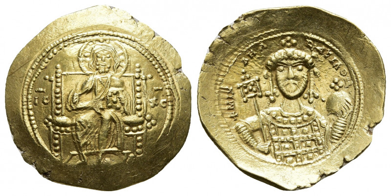 MICHAEL VII, (A.D.1071-1078), electrum gold histamenon nomisma (scyphate), Const...