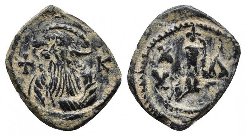 Constans II. 641-668. Æ Decanummium. Constantinople mint, 1st officina. Dated RY...