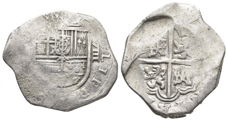 Silver Cobs 
Cartagena, Colombia? cob 8 reales, Philip IV.
Possible Restrepo-M45...